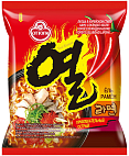 Ottogi~Острая лапша быстрого приготовления со вкусом говядины и морепродуктов (Корея)~Yeul Ramen
