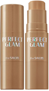 The Saem~Кремовые румяна-стик BR01~Perfect Glam Stick Blusher BR01 Brown Chou